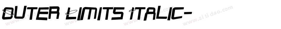 Outer Limits Italic字体转换